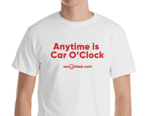 Anytime is Car O'Clock tshirt